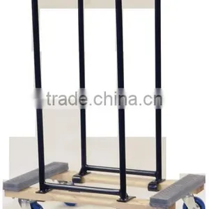 Panel Cart With 3 Uprights , 6 x2 " Swivel Heavy Duty Casters ,and Wood Deck Covered With Carpet thumbnail-2