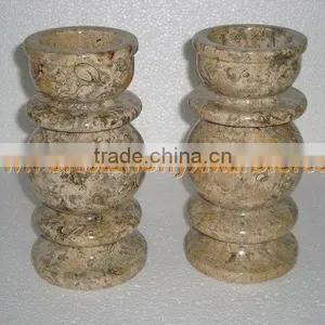 UNIQUE MARBLE CANDLE HOLDERS STANDS thumbnail-1