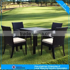 A - Garden Patio Table Set Wicker Lounger Dining Chair Set 2107+FC009 thumbnail-1