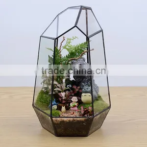Micro Landscape Plant Glass Greenhouse Clear Geometric Terrarium thumbnail-1