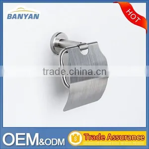 Bathroom Stainless Steel Wall Mounted Tissue Paper Towel Holder thumbnail-2