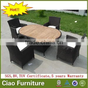 New Design Garden Table Furniture Outdoor Dining Table Set thumbnail-2