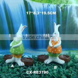 Wholesale Craft Supplies-Ceramic Rabbit thumbnail-1