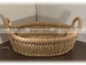 Decorative Hand Weave Seagrass Basket Set thumbnail-4