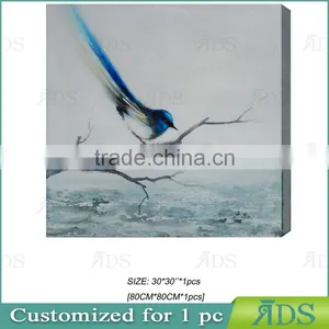 Abstract Birds Oil Painting On Canvas thumbnail-3