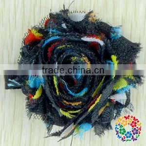 Baby Girl Alligator Hair Clip With Shabby Flower Rose Christening Wedding Infant Hair Accessories Headwear thumbnail-2