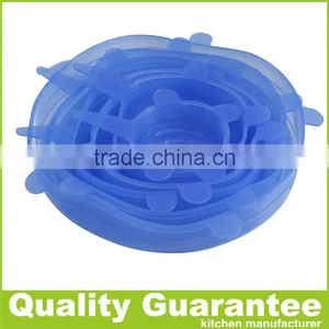 2016 Hot Selling Food Grade Eco-friendly Silicone Lid Silicone Stretch Lid thumbnail-1