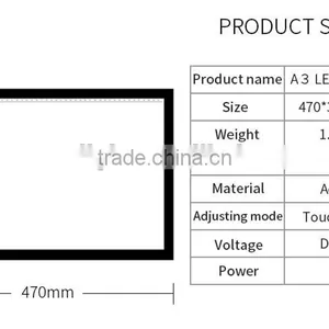A3 and A4 Ultra Slim LED Drawing Light Box A4 LED Copy Board Tracing Light Pad For School thumbnail-6