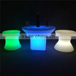 Modern Furniture VIP Lounge Furniture LED Light up Bar Table for Nightclub Pub Events thumbnail-5