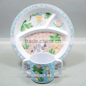 100% Melamine Safety Kid Children Dinnerware thumbnail-1