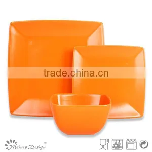 Square Cheap High Qulity Stoneware Ceramic Dinner Set thumbnail-6