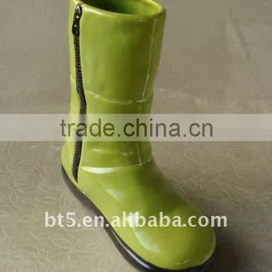 8 Inch Ceramic Boots Vase thumbnail-1