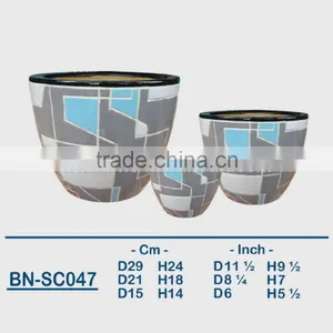 Vietnamese Ceramic Indoor Pot/ Indoor Planter BN-SC047 thumbnail-1