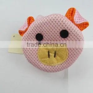 Pink Pig Shape Kids' Bath Sponge thumbnail-2