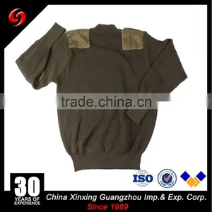 Mens Army Pullover Military Sweater With Round Neck thumbnail-1