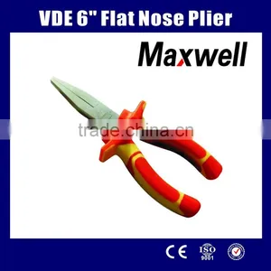 VDE 6"Flat Nose Plier thumbnail-1