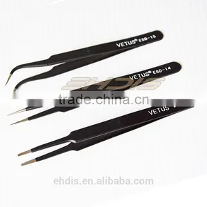 CN061B Fine Tip / Super Fine Tip / Flat and Round Tip Curved Tweezer thumbnail-1