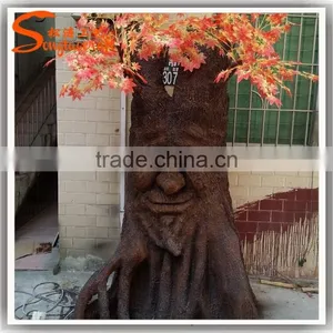 Fiber Glass Decorative Tree Faces Made of Decorative Tree Stump Artificial Tree Without Leaves thumbnail-2