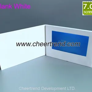 Hot Sale Without Printing Blank White 7'' LCD Video Brochure With Best Price thumbnail-1