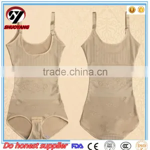 Women Floral Bodysuits Shapewear Underwear Plus Size Body Shaper Waist Corsets B thumbnail-3