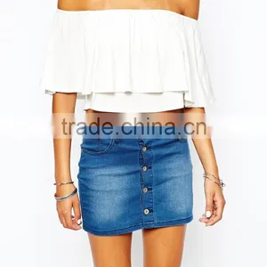 China Factory OEM ODM 2015 New Fashion Customized Off The Shoulder Top and Blouse thumbnail-3