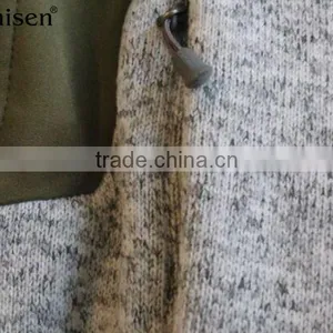 Wholesale Polyester Pongee Panel Sweater Fleece Men Vest thumbnail-2