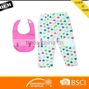 New Design Printed Baby Romper With Custom Logo Pattern Printing With Bib and Pant thumbnail-1