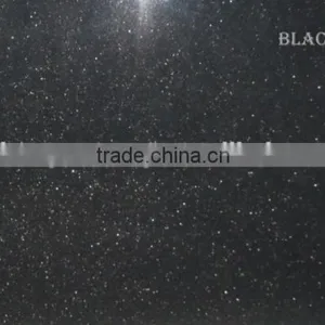 Indian Granite Black Galaxy Slab in 20 & 30 mm Thickness With Polished thumbnail-1