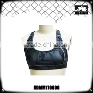 Women Sexy Camo Custom Sublimation Spandex Sports Bra thumbnail-1