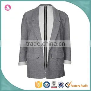 Latest Design Lady Blazer Boy Friend Jacket Women thumbnail-1