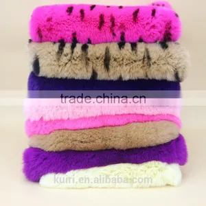 100% Real Dye Rex Rabbit Skin / Rex Rabbit Fur Skin Pelt For Clothes Tp14 thumbnail-1
