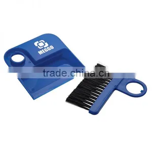 Desk Cleaning Brush & Dust Pan - Desk Cleaning Brush, 4 3/4" Dust Pan and a Hole for Hanging it All up and Comes With Your Logo thumbnail-3