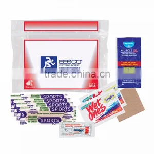 USA Made Marathon Kit - Has a Blistex, Sunscreen, Muscle Jel Packets, Blister Cover, Bandage Stripes and Comes With Your Logo thumbnail-1