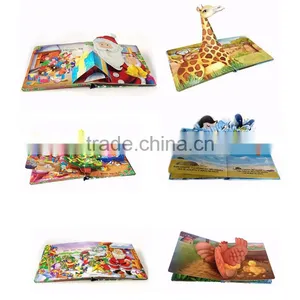 Children Board Book Printing Glossy/matt Vanish Pop-pu Book 3D Card Paper Book Printing for Kids thumbnail-2