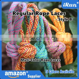 Exercise Rope Shoe Laces for Hiking Walking Safety Running Climbing Boots - Low Price Cord Coiled for Shoelace - 5 Colors thumbnail-6