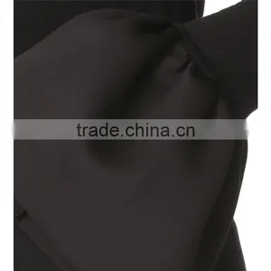 2017 OEM Banded Crew Neckline Flounced Cuffs Feminine Blouses thumbnail-5