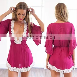Cheaper and Sexy Chiffon & Cotton Dress thumbnail-1