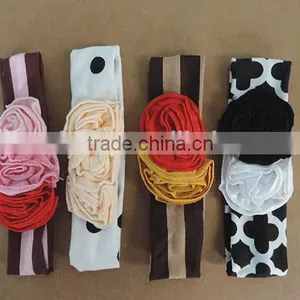 Wholesale Baby Hair Bands Cotton Knitted Custom Cheap Baby Accessories Boutique Girls Hair Accessories Flower Girls Hairbands thumbnail-1