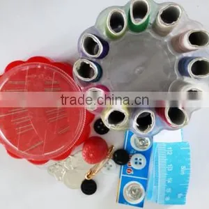 Cheap and Convenient Sewing Kit Set in Round Plastic Box thumbnail-2