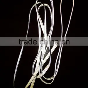 Colorful High Visibility Polyester Retro Reflective Fabric Piping Tape for Clothing thumbnail-4