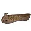 PU Materials Ladies Peep Toe Flat Shoes / Sandals Support OEM thumbnail-1