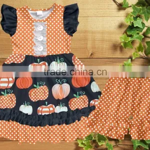 New Remake Design High Quality Halloween Clothing Sets Outfits Boutique Girl Kids Clothing thumbnail-3