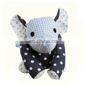 Safety Fabric Blue Elepant Soft Toys for Baby thumbnail-1