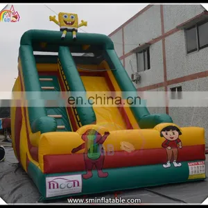 Sponge Bob Inflatable Slide , Ongoing Amusement Slider,inflatable Toboggan Slide for Kids thumbnail-1
