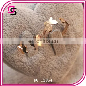 2014 Fashion Stainless Steel Ring,gold Jewelry thumbnail-1