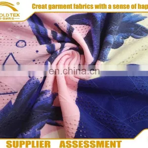 Pure Color Knitting DTY Diamond Pattern Polyester Fabric Jacquard thumbnail-1