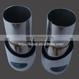 Stainless Steel Titanium Blue Bevel Car Exhaust Tip thumbnail-5