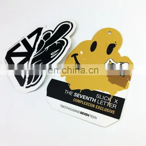Custom Die Cut Clothing Label Hang Tags thumbnail-3