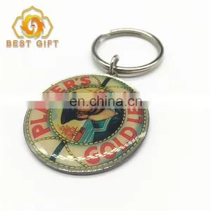 Souvenir Customized Epoxy Design Metal Keychain thumbnail-6