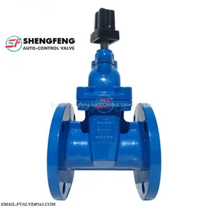 DIN3352 F4 PN16 DN50 Reselient Seated Water Sluice Gate Valve thumbnail-1